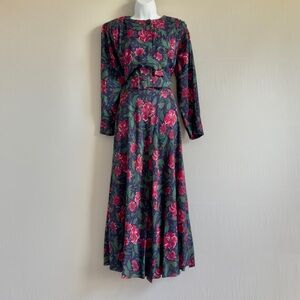 Floral Long Sleeve Maxi Dress
